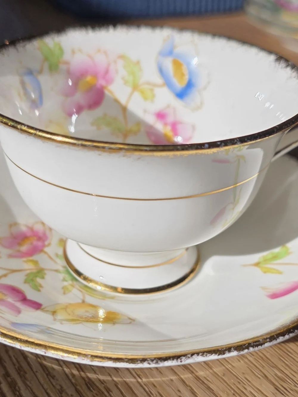 Royal Albert Anenome Teacup and Saucer Set